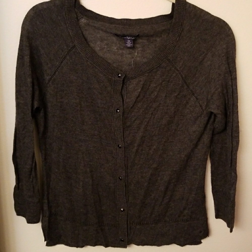 Dark grey cardigan. NEW WITH TAG!